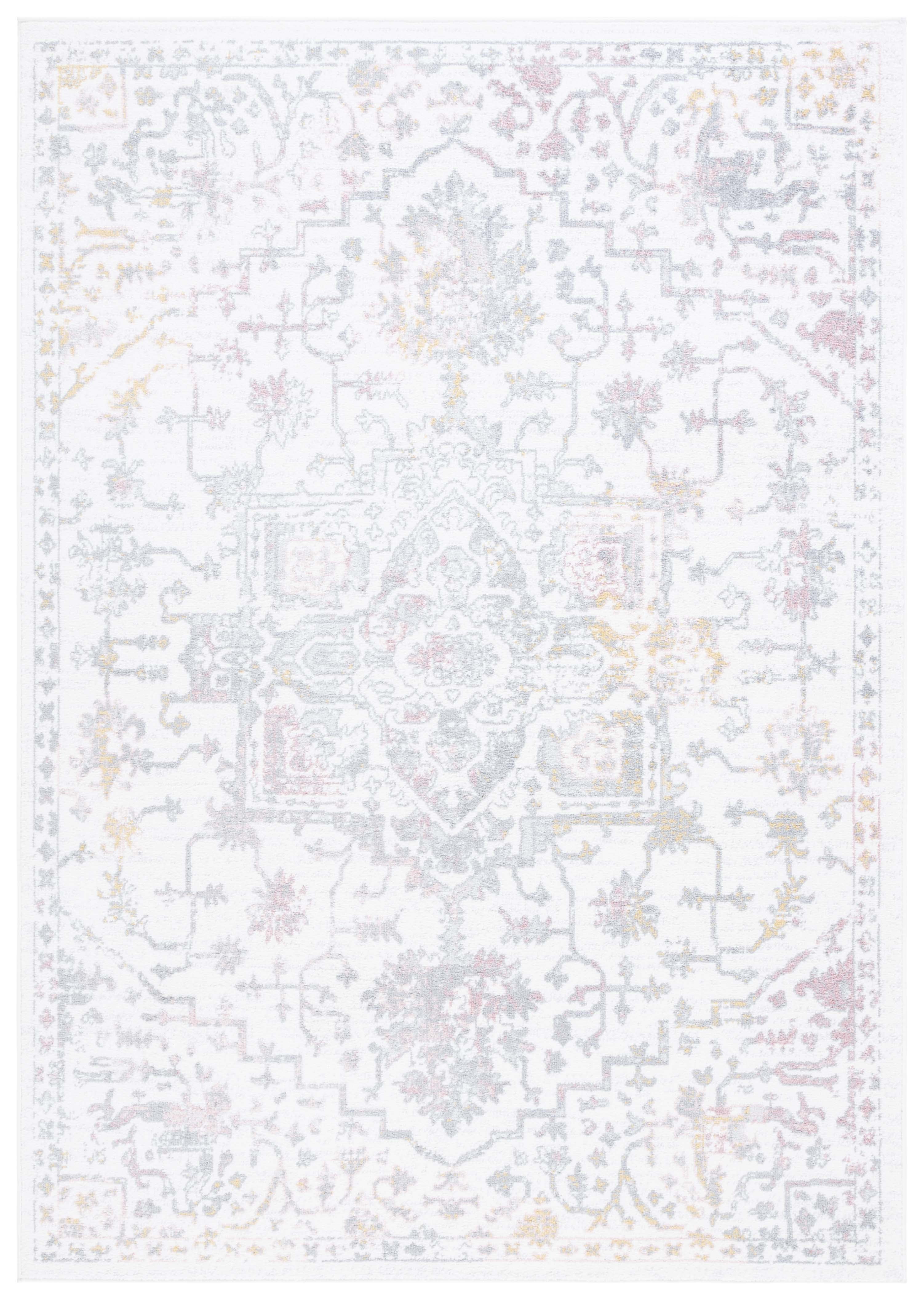 Safavieh Layla Dania Oriental Area Rug, Ivory Gray/Pink, 4'5" x 6'5"