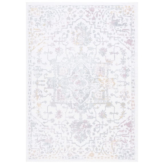 Safavieh Layla Dania Oriental Area Rug, Ivory Gray/Pink, 5'3" x 7'6"