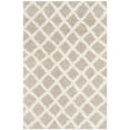 thumbnail image 1 of SAFAVIEH Layla Geometric Plush Shag Area Rug, Beige/Ivory, 4' x 6', 1 of 8