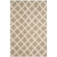 thumbnail image 1 of SAFAVIEH Layla Geometric Plush Shag Area Rug, Beige/Ivory, 6' x 9', 1 of 6
