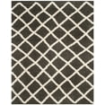 thumbnail image 1 of SAFAVIEH Layla Geometric Plush Shag Area Rug, Dark Grey/Ivory, 8' x 10', 1 of 6