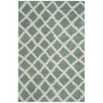 thumbnail image 1 of SAFAVIEH Layla Geometric Plush Shag Area Rug, Seafoam/Ivory, 5'1" x 7'6", 1 of 9