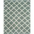 thumbnail image 1 of SAFAVIEH Layla Geometric Plush Shag Area Rug, Seafoam/Ivory, 8' x 10', 1 of 9