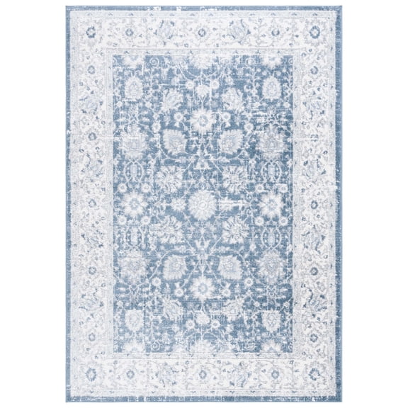 SAFAVIEH Layla Ifrit Oriental Area Rug, Blue/Ivory Grey, 4'5" x 6'5"