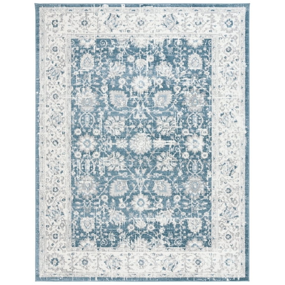 SAFAVIEH Layla Ifrit Oriental Area Rug, Blue/Ivory Grey, 8' x 10'