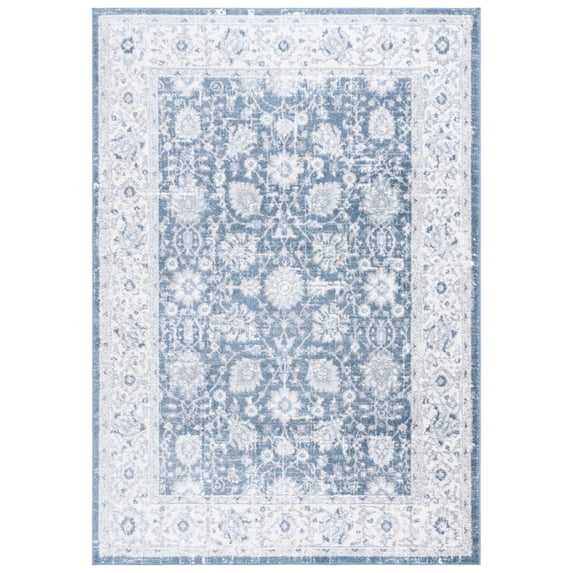 SAFAVIEH Layla Ifrit Oriental Area Rug, Blue/Ivory Grey, 9' x 12'