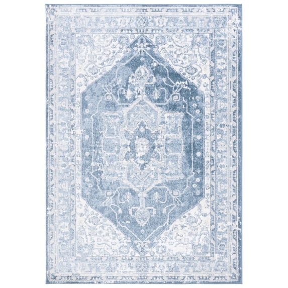 Safavieh Layla Leah Oriental Area Rug, Ivory Gray/Blue, 5'3" x 7'6"