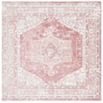 thumbnail image 1 of SAFAVIEH Layla Leah Oriental Area Rug, Ivory Grey/Pink, 5' x 5' Square, 1 of 11