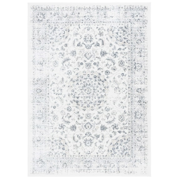 SAFAVIEH Layla Susan Oriental Area Rug, Ivory/Grey, 4'5" x 6'5"