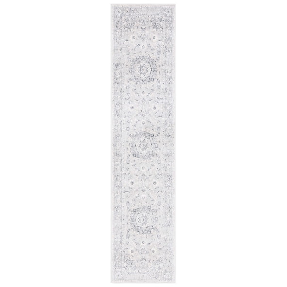 SAFAVIEH Layla Susan Oriental Runner Rug, Ivory/Grey, 2'2" x 9'