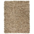 thumbnail image 1 of SAFAVIEH Leather Shag Dimitri Solid Area Rug, Beige, 5' x 8', 1 of 3