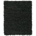 thumbnail image 1 of SAFAVIEH Leather Shag Dimitri Solid Area Rug, Black, 8' x 10', 1 of 3