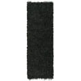 thumbnail image 1 of SAFAVIEH Leather Shag Dimitri Solid Runner Rug, Black, 2' x 8', 1 of 3