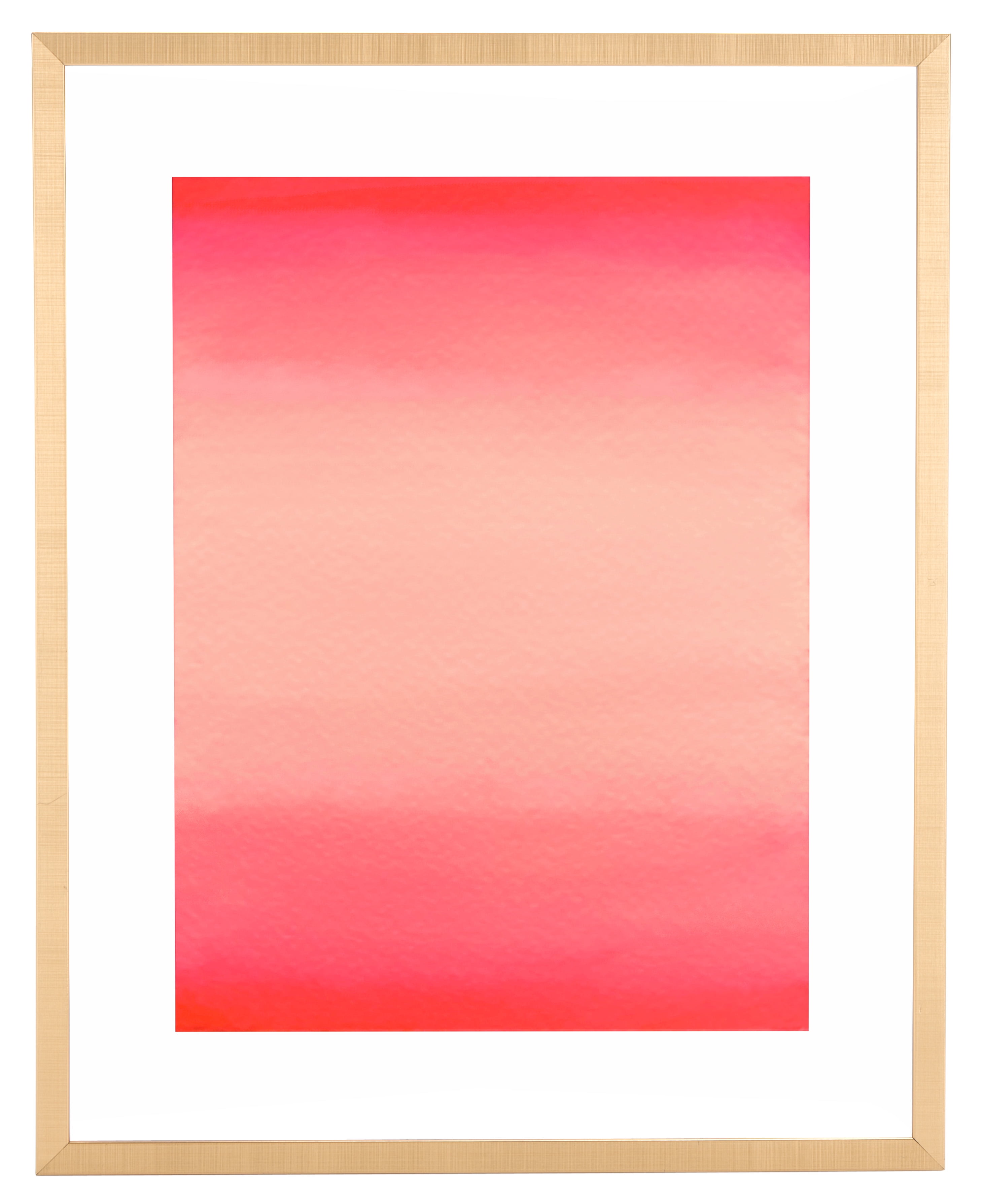 Legally Pink 16" x 20" Framed Abstract Wall Art in Hot Pink and Blush