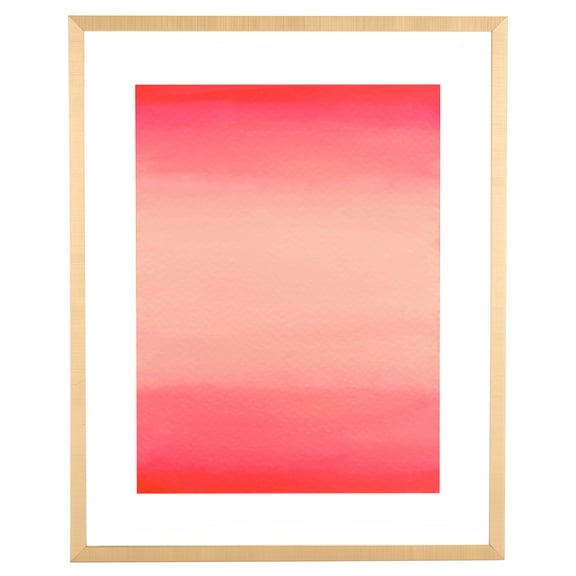 SAFAVIEH Legally Pink 16 in. x 20 in. Framed Wall Art, Hot Pink/Blush