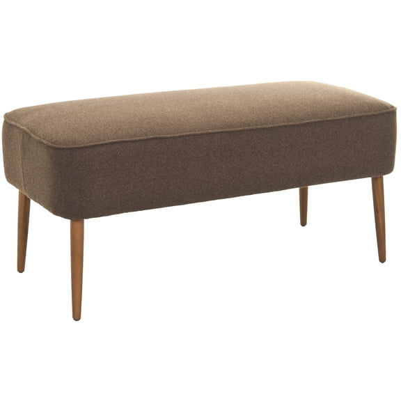 SAFAVIEH Levi Classic Solid Upholstered Bench, Maroon