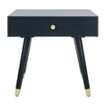 thumbnail image 1 of SAFAVIEH Levinson 1-Drawer Rustic Gold Cap End Table, Navy, 1 of 10