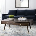 thumbnail image 1 of SAFAVIEH Levinson 2-Drawer Rustic Gold Cap Coffee Table, Brown, 1 of 10