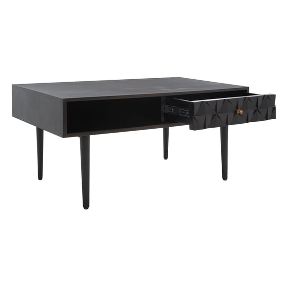 SAFAVIEH Lexington Mid-Century Coffee Table, Black