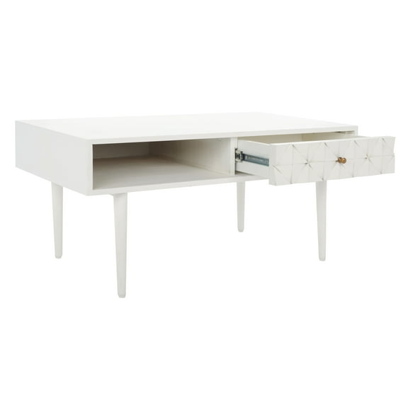 SAFAVIEH Lexington Mid-Century Coffee Table, White Wash