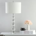 thumbnail image 1 of SAFAVIEH Liam 29 in. H Stacked Crystal Ball Table Lamp, Clear, Set of 2, 1 of 7