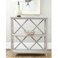 thumbnail image 1 of SAFAVIEH Liam Duo X-Back 2 Tier Open Bookcase, Quartz Grey, 1 of 5