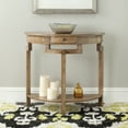 thumbnail image 1 of SAFAVIEH Liana Solid Rustic Demilune Console with Storage Drawer, Oak, 1 of 4