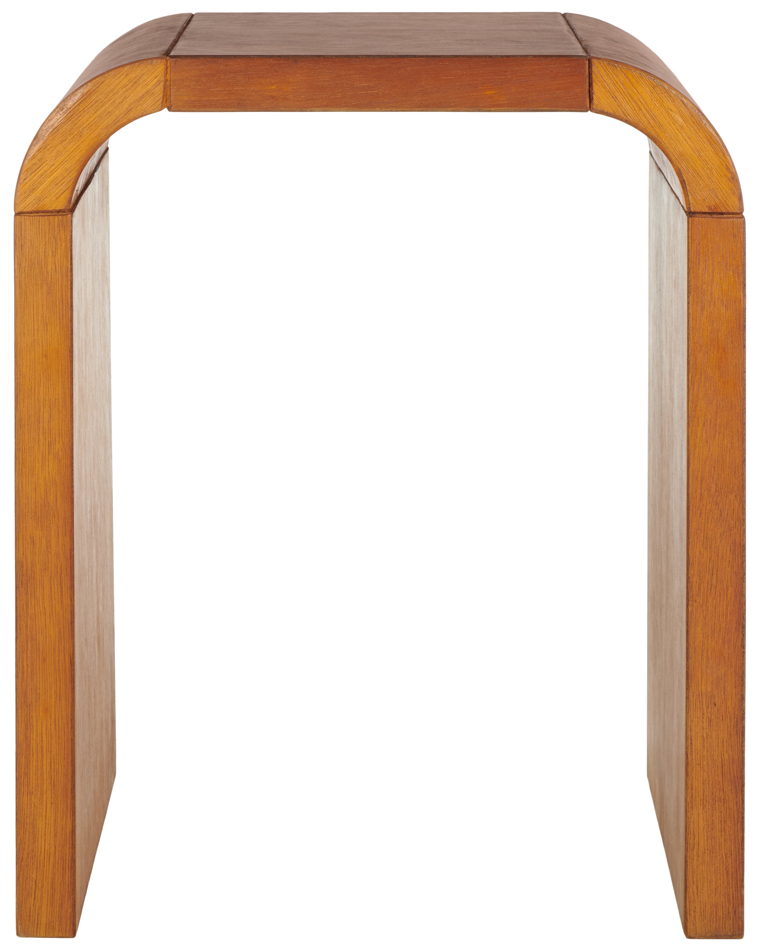 Liasonya 22" Medium Wood Curved Accent Table