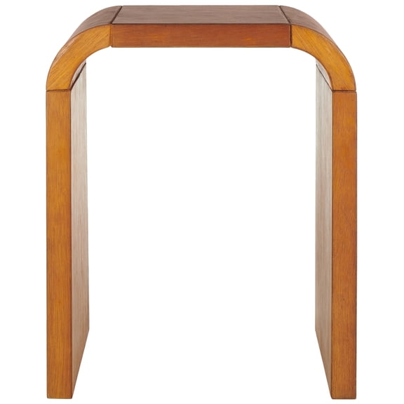 SAFAVIEH Liasonya 22" Curved Natural Coating End Table,Natural