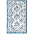 thumbnail image 1 of SAFAVIEH Liberty Briar Oriental Polyester Area Rug, Dark Blue/Ivory, 4' x 6', 1 of 7