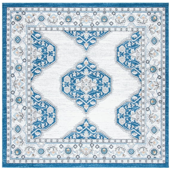 SAFAVIEH Liberty Collection LIB753N Dark Blue / Ivory Rug