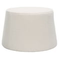 thumbnail image 1 of SAFAVIEH Liesel Transitional Sherpa Ottoman, Ivory, 1 of 7
