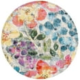 thumbnail image 1 of SAFAVIEH Lillian Camille Abstract Area Rug, Blue/Yellow, 5'3" x 5'3" Round, 1 of 7