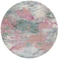 thumbnail image 1 of SAFAVIEH Lillian Darell Botanical Area Rug, Ivory/Pink, 8' x 8' Round, 1 of 7