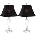 thumbnail image 1 of SAFAVIEH Lilly 24 in. Glam Crystal Table Lamp with Black Polyester Shade, Set of 2, 1 of 7