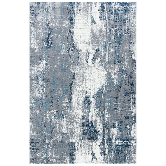 SAFAVIEH Lilypond Candelario Abstract Area Rug, Grey/Blue, 4' x 6'