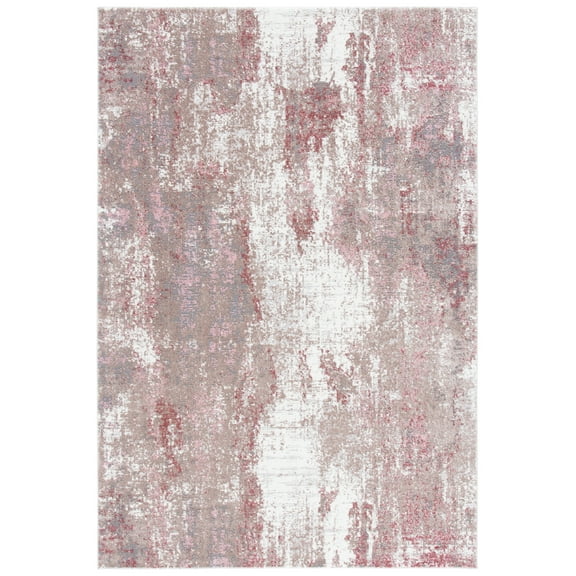SAFAVIEH Lilypond Candelario Abstract Area Rug, Rose/Ivory, 4' x 6'