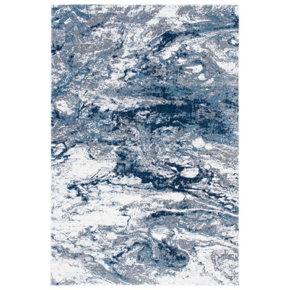 SAFAVIEH Lilypond Collection LLP883F Grey / Blue Rug