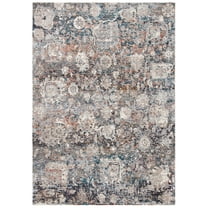 SAFAVIEH Limitee Atanas Abstract Area Rug, Charcoal/Beige, 8' x 10'