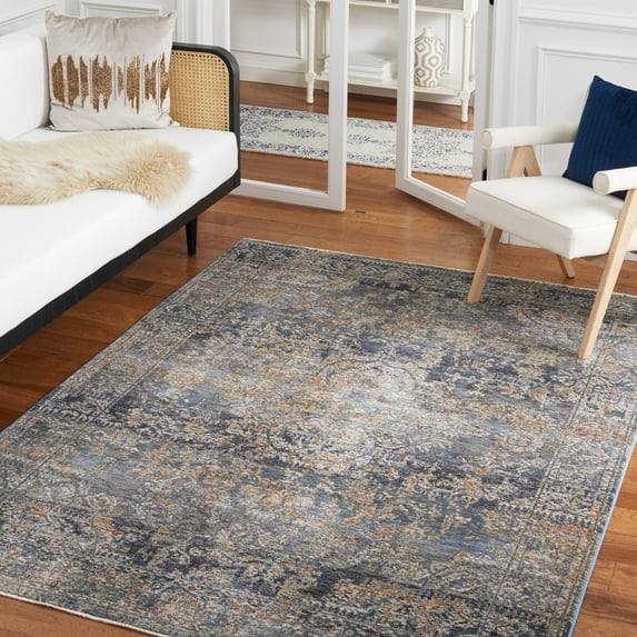 Safavieh Limitee Izabelle Oriental Area Rug, Charcoal/Blue, 3' x 5'