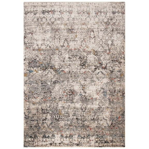 SAFAVIEH Limitee Kostadin Abstract Distressed Area Rug, Grey/Beige, 5'1" x 7'6"