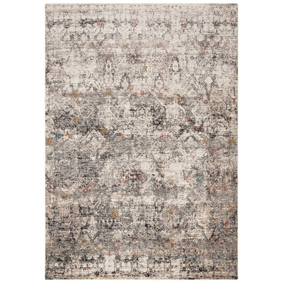SAFAVIEH Limitee Kostadin Bordered Area Rug, Grey/Beige, 4' x 6'