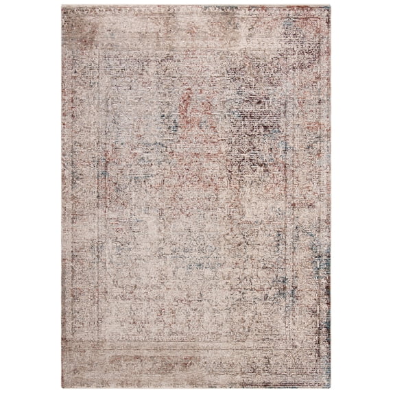 SAFAVIEH Limitee Matthew Bordered Area Rug, Beige, 4' x 6'
