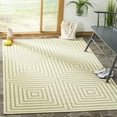 thumbnail image 1 of Safavieh Linden Amelia Geometric Indoor/Outdoor Area Rug, Cream/Olive, 4' x 6', 1 of 8