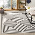 thumbnail image 1 of Safavieh Linden Amelia Geometric Indoor/Outdoor Area Rug, Light Gray/Charcoal, 5'3" x 7'6", 1 of 8