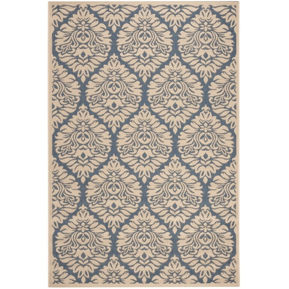 SAFAVIEH Linden Bryony Damask Area Rug, Blue/Cream, 8' x 10'
