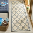 thumbnail image 1 of Safavieh Linden Carleton Geometric Indoor/Outdoor Runner Rug, Cream/Blue, 2'2" x 8', 1 of 8