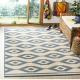 thumbnail image 1 of SAFAVIEH Linden Celandine Geometric Area Rug, Blue/Cream, 4' x 6', 1 of 7