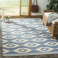 thumbnail image 1 of SAFAVIEH Linden Celandine Geometric Area Rug, Cream/Blue, 6'7" x 6'7" Square, 1 of 7