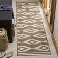 thumbnail image 1 of SAFAVIEH Linden Celandine Geometric Runner Rug, Cream/Beige, 2' x 8', 1 of 7